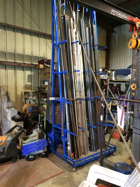 diy sheet metal storage rack|vertical steel sheet storage racks.